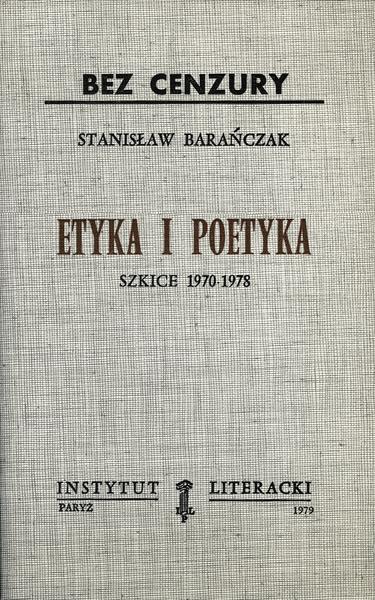 Ethics and Poetics Etyka i Poetyka