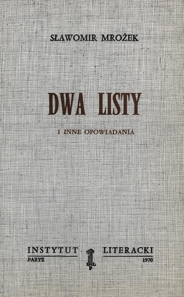 Two Letters and Other Stories Dwa Listy i Inne Opowiadania